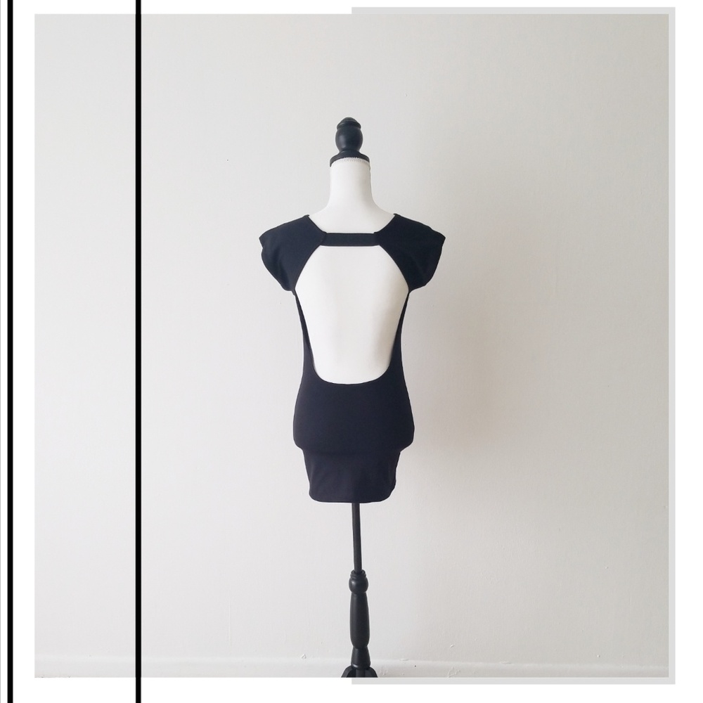 Sexy Mini Back Cutout Dress